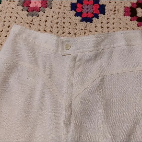 Vintage 1970s Pantasias high waisted V stitched wide leg pants true vin… - Picture 10 of 16